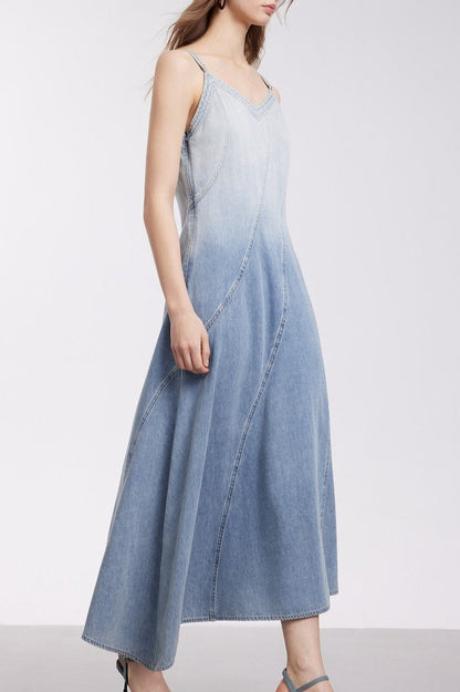 Modern Gradient Cami Denim Dress