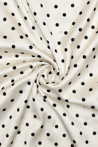 Bohemian Polka Dot Bodycon Cami Maxi Dress