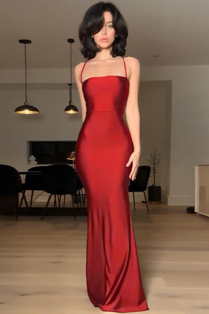 Sexy Spaghetti Strap Slim Bodycon Dress