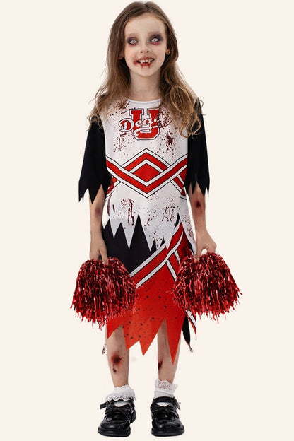 Scary Cheerleader Kid Halloween Costume