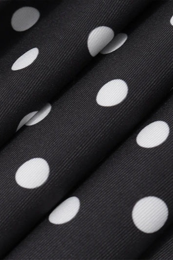 Halter Backless Polka Dot Mini Dress