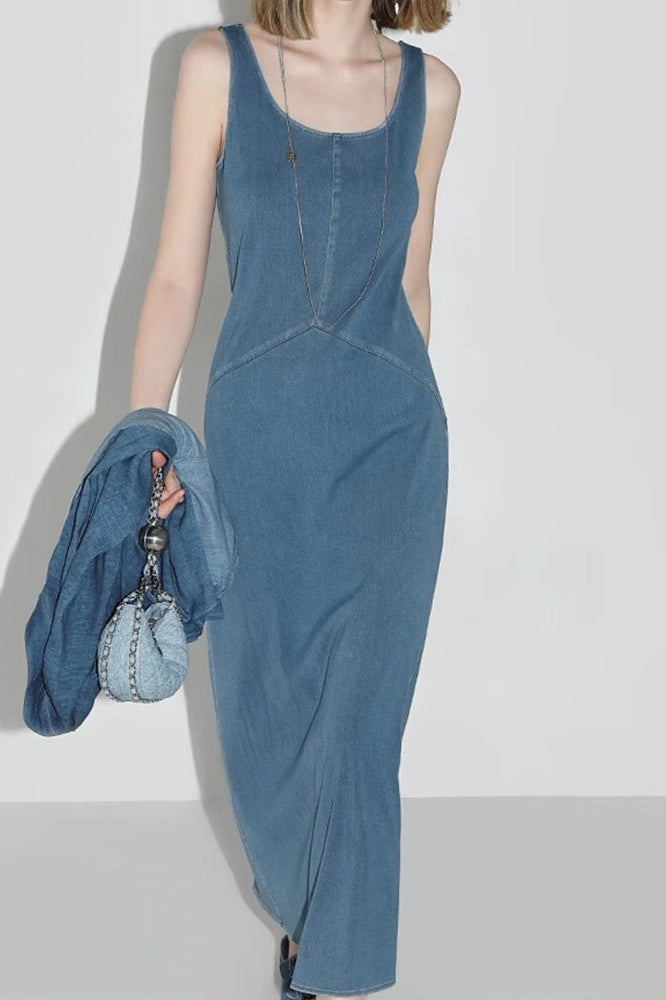 Vintage Overall Denim Dress