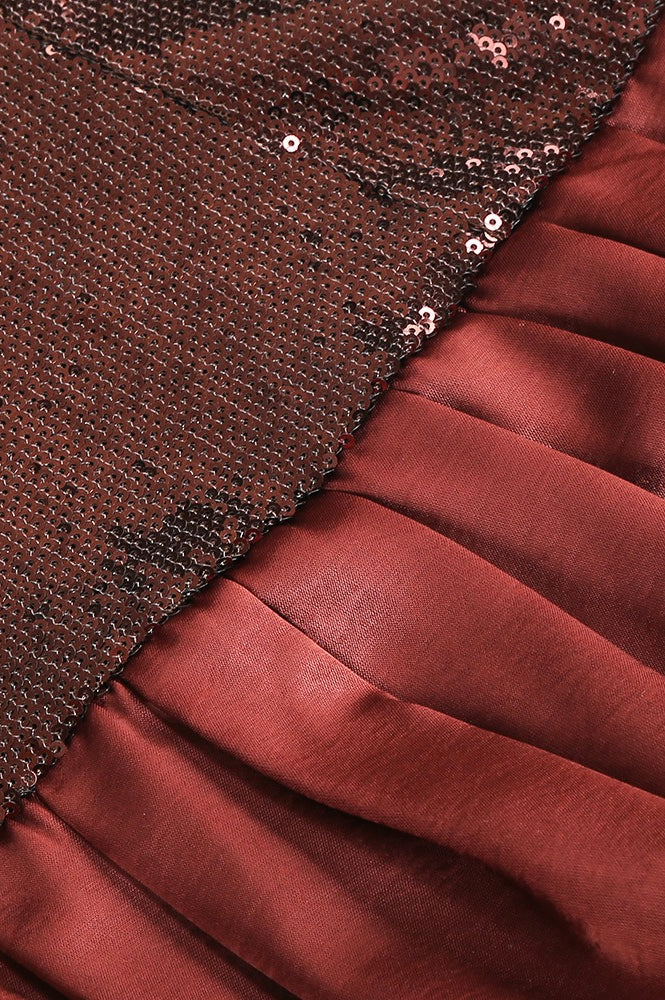 Sequin Peplum Strapless Birthday Dress