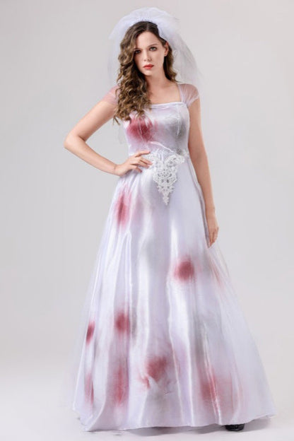 HalloweenBloody Bride Vampire Gown Dress