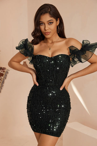 Glitter Slip Party Dress