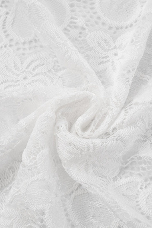 Sheer Lace Backless Bodycon Lace Dress