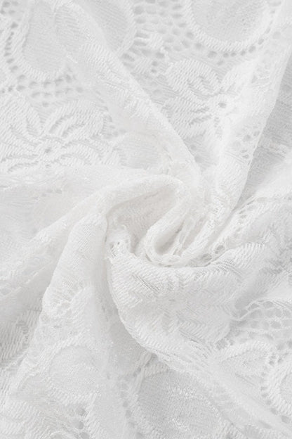 Sheer Lace Backless Bodycon Lace Dress