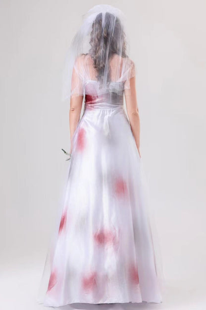 HalloweenBloody Bride Vampire Gown Dress