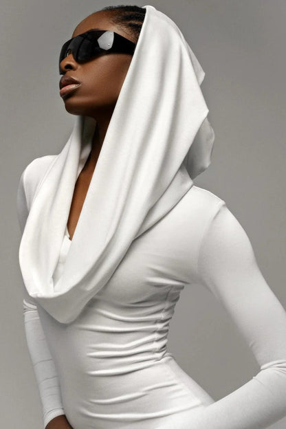 Slim-Fit Solid Color Party Dress