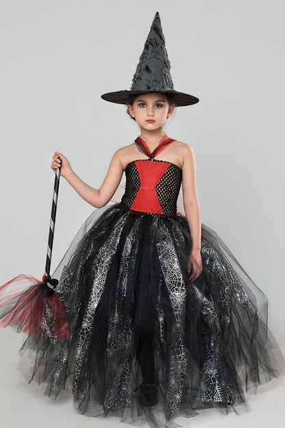 Spider Witch Tutu Kid Halloween Costume