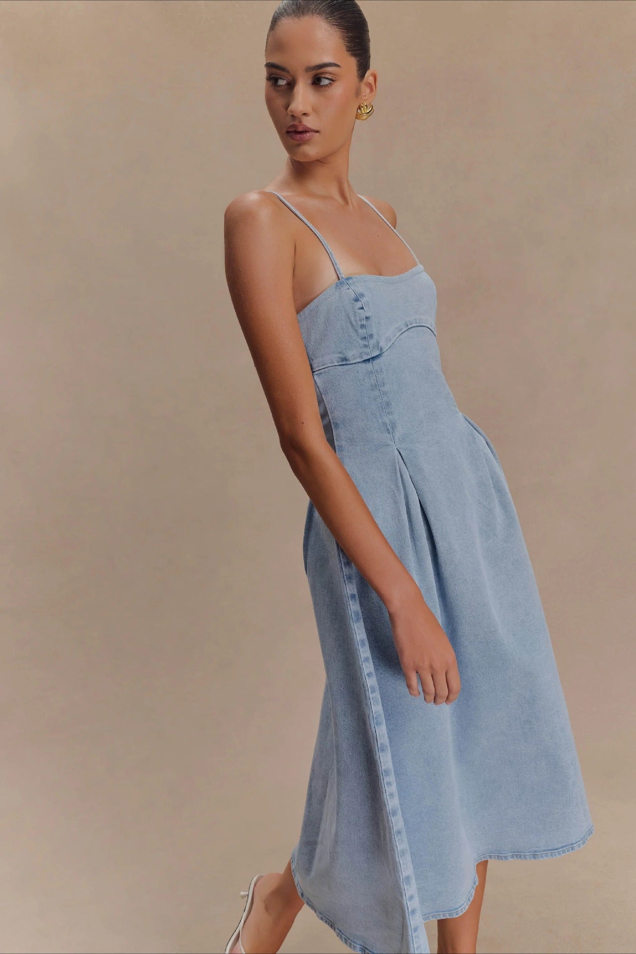 Sexy Strapless Denim Dress