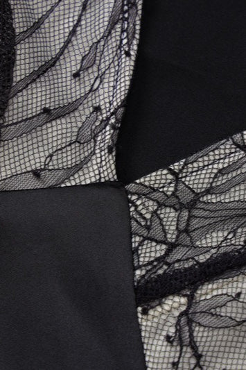 Lace Panel Bustier Slip Dress