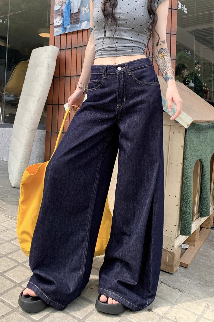 Vintage High Waist Straight Leg Jeans
