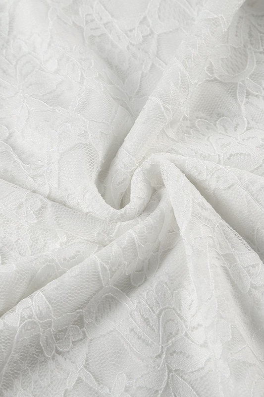 Solid Cami Bodycon Mini Lace Dress