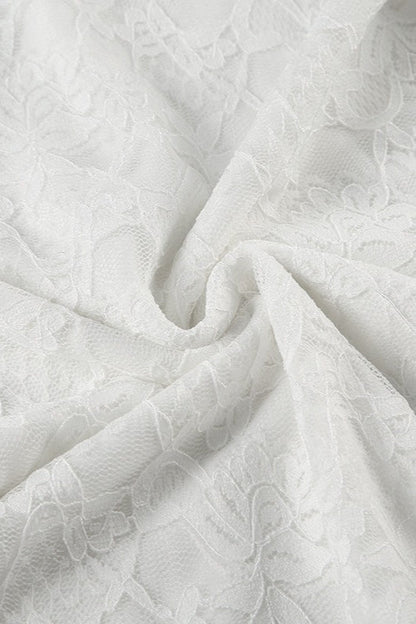 Solid Cami Bodycon Mini Lace Dress