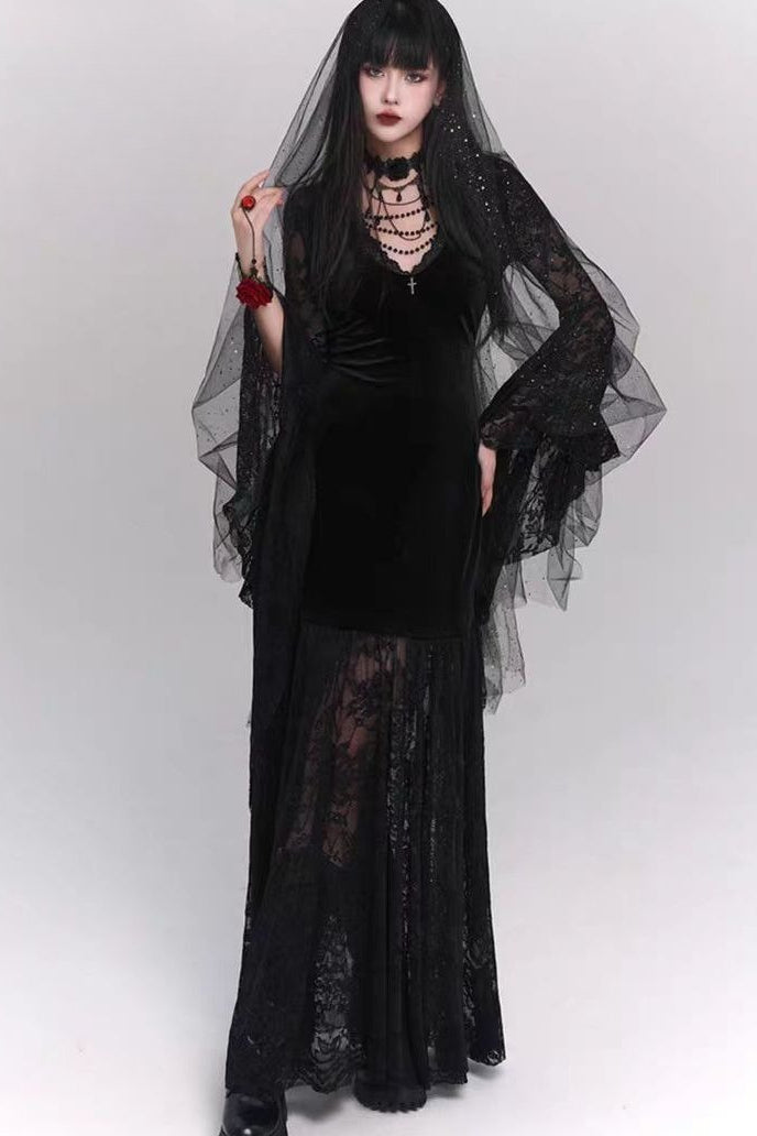 Dark Gothic Halloween Dress