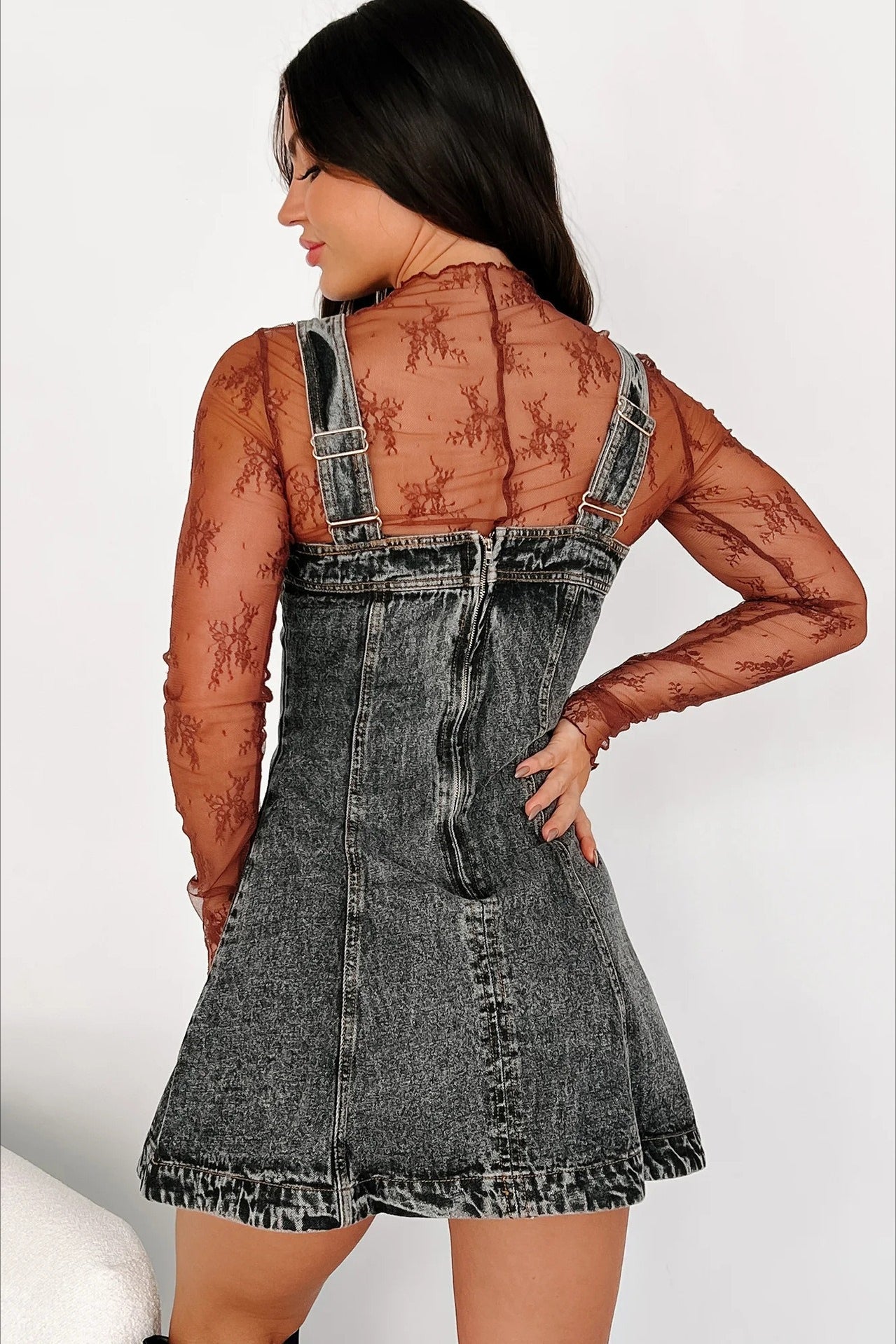 Strappy Slim Fit Denim Dress