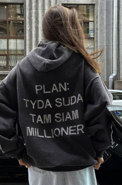 Oversized Hooded Sweatshirt Hoodie