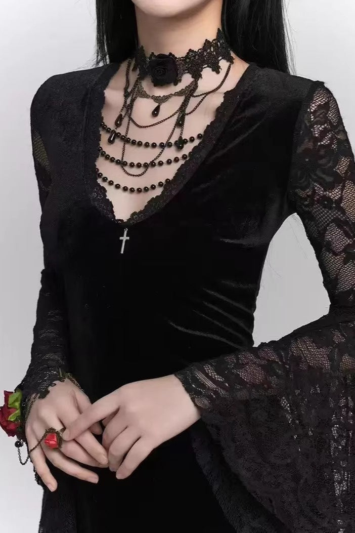 Dark Gothic Halloween Dress