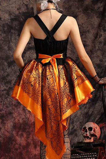 Strappy Witch Tail Dress Halloween Costume