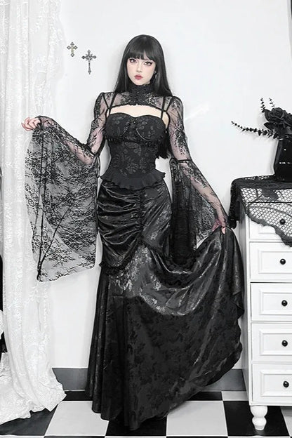 Halloween Pleated Gothic Skirt