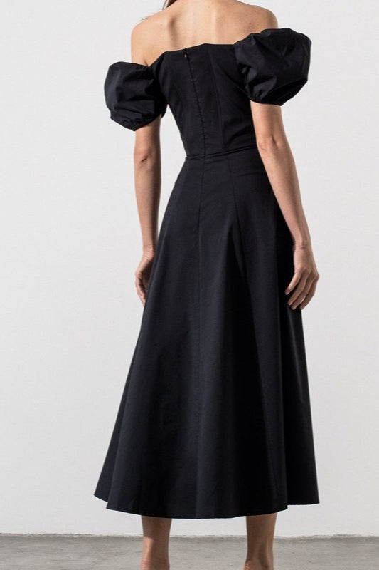 Tie Strap Split Hem Maxi Dress