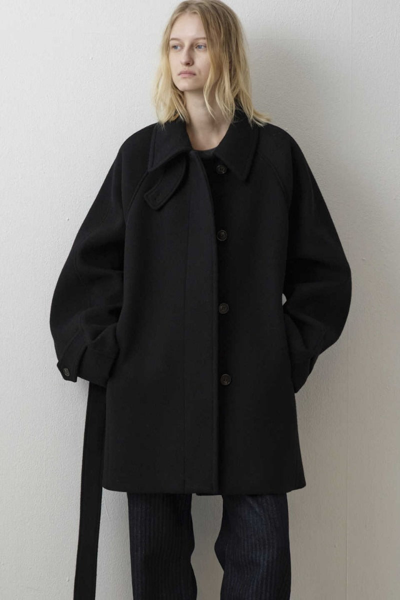 Belted Wool Longline Coat