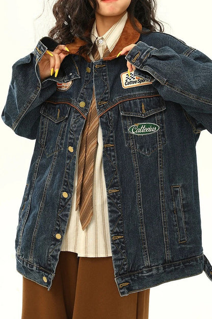 Vintage Motorcycle Denim Jacket