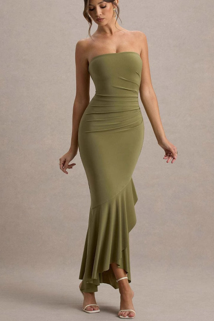 Elegant Strapless Party Dress