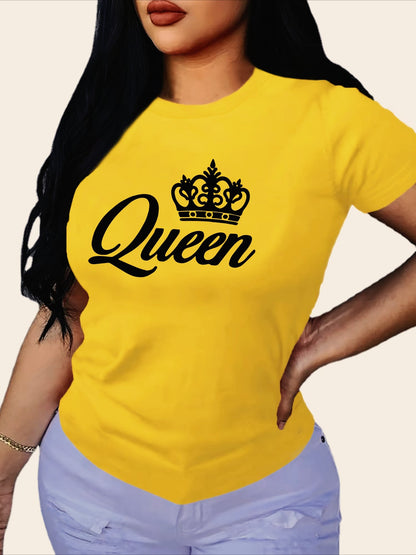 Printed Loose Black Design T-shirt