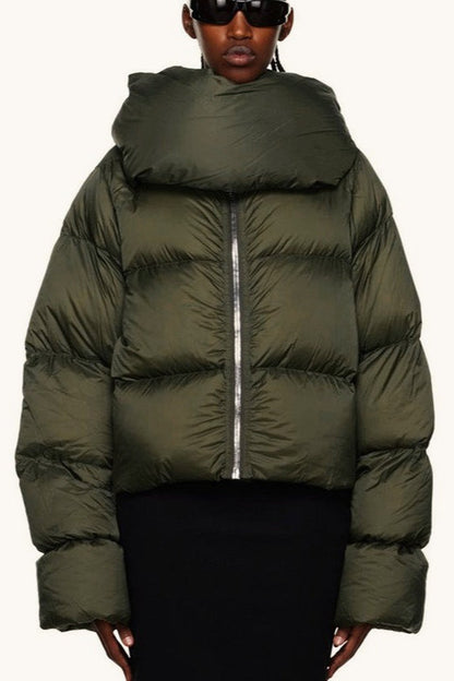 Thickened High Collar Puffer Coat