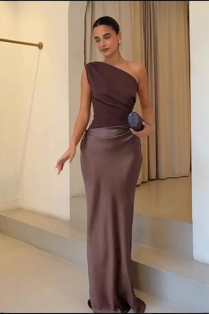 Romantic Crew Neck Sleeveless Slim Formal Dress