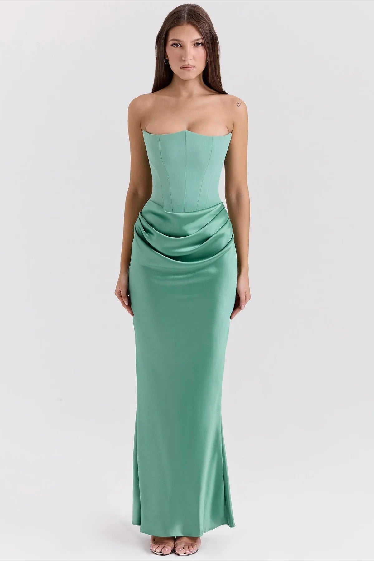 Low-Back Strapless Party Dress