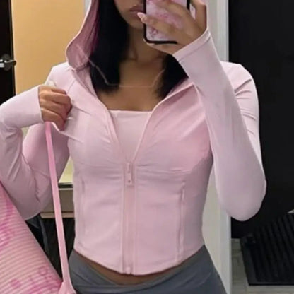 Solid Fitness Running Hoodie