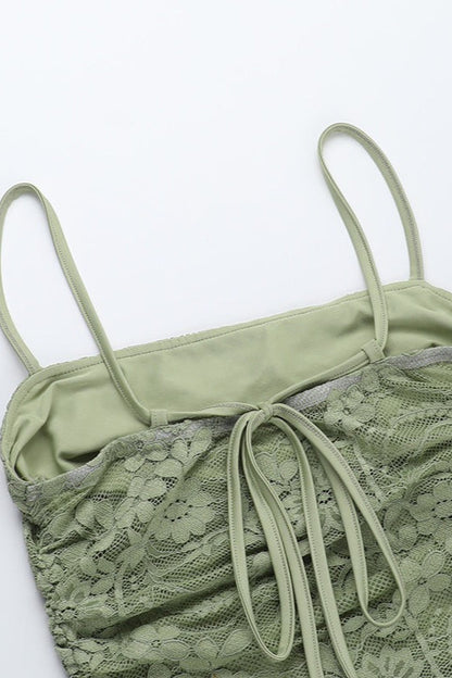 Slim Fit Lace Cami Lace Dress