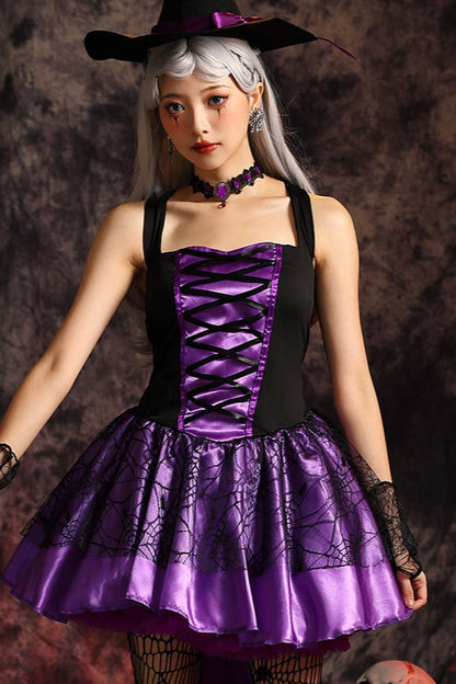 Strappy Witch Tail Dress Halloween Costume
