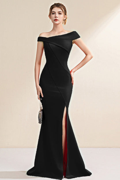Elegant Off Shoulder Mermaid Slim Fit Long Formal Dress