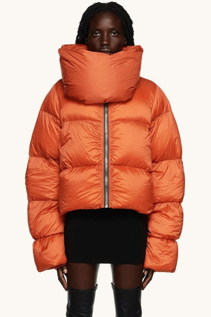 Thickened High Collar Puffer Coat