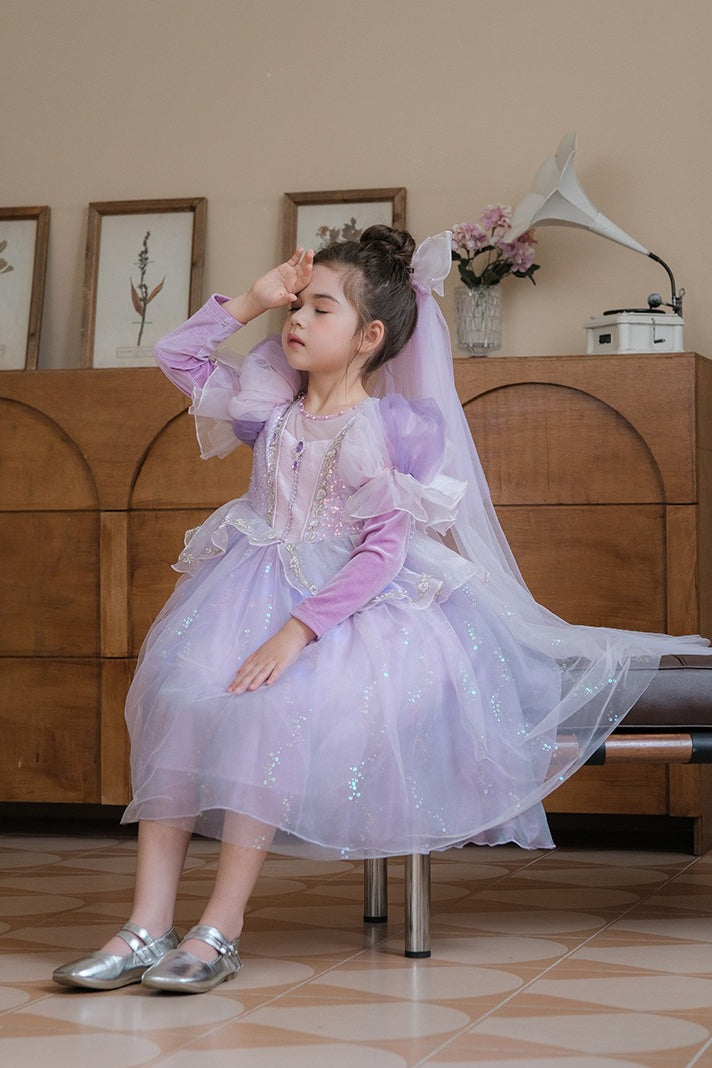Ice Princess Tulle Dress Kid Halloween Costume