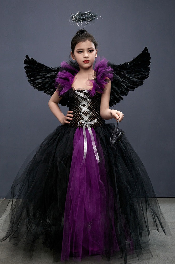 Winged Witch Kid Halloween Costume