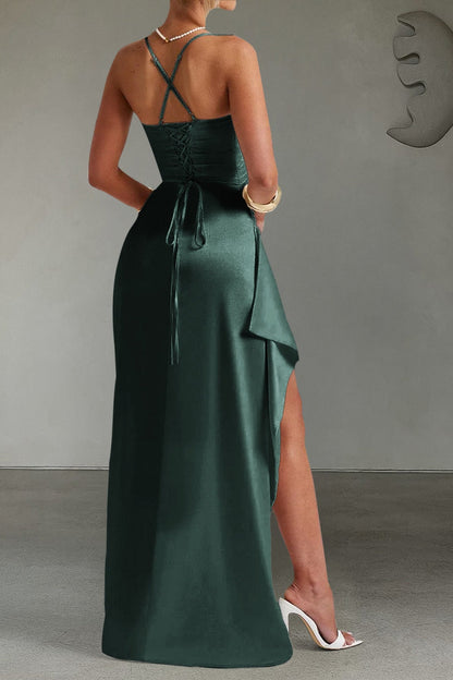Glamorous Satin Silk Dress