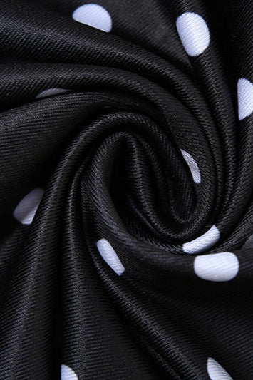 Elegant Polka Dot Slip Party Dress