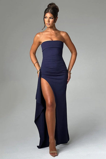 Sexy Chic Off the Shoulder Strapless Backless Formal Dress