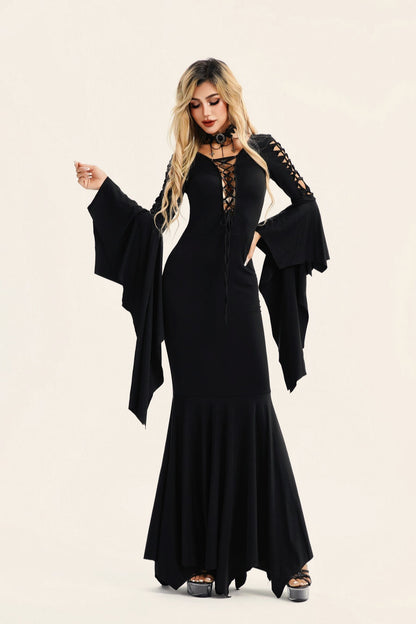 Gothic Vampire Bat Halloween Dress