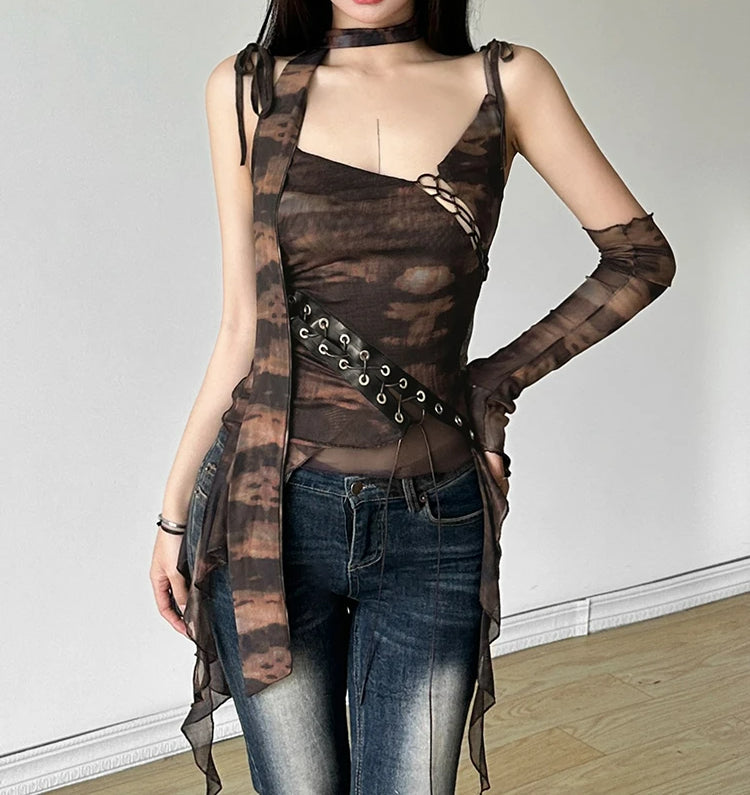 Chic Mesh Summer Sheer Top