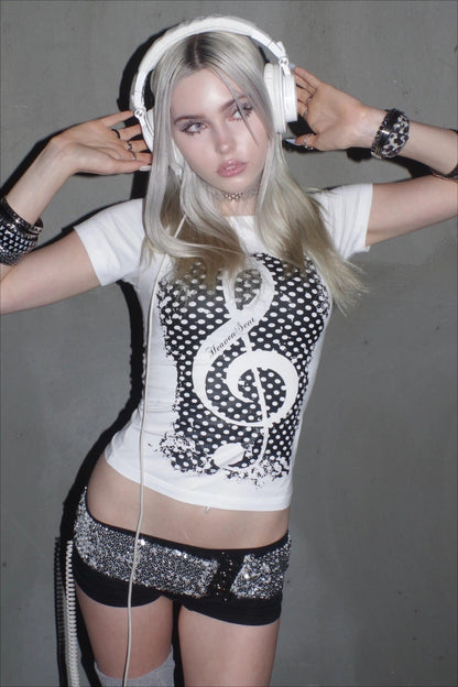 Y2K Graphic Cropped T-Shirt