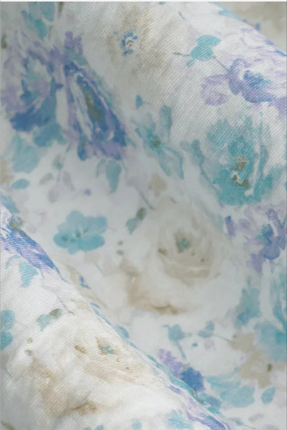 Printed Square Neck Floral Dress