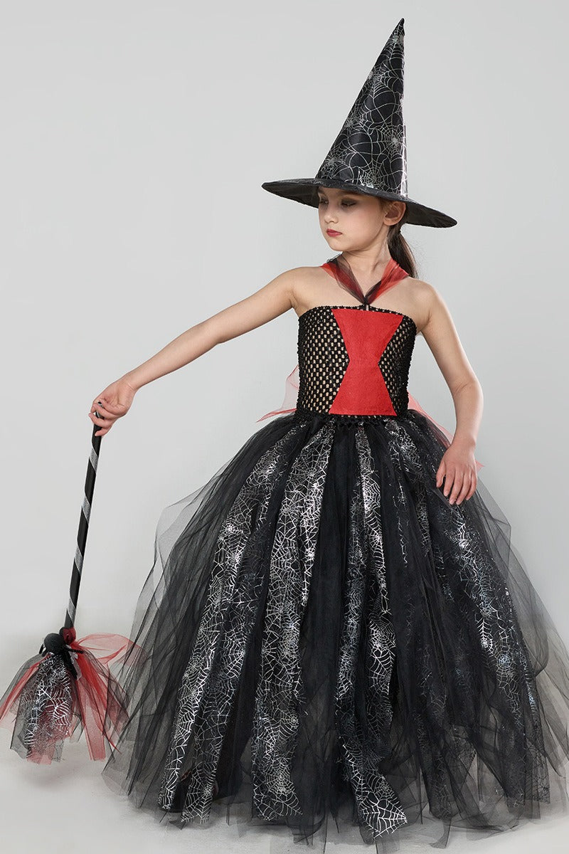 Spider Witch Tutu Kid Halloween Costume