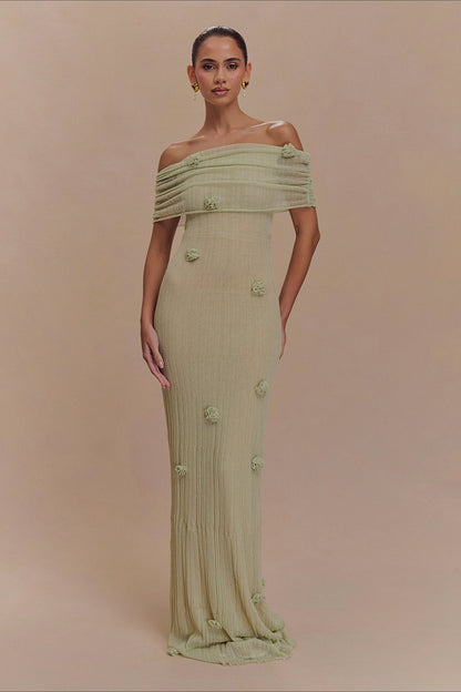 Solid Knit Floral Swim Cover Up Sweater Dress