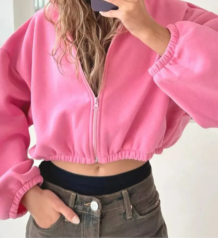 Solid Color Fashion Hoodie